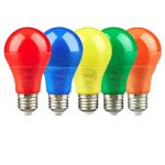 لامپ رنگی LED حبابی 9 وات پارس اروند