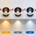 پنل توکار اسپات لیت فریم متحرک 12 وات - تصویر 2